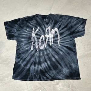 Korn Drip Logo Tie-Dye T-Shirt Rock Band Classic Youth and Adult Size Cotton Tee